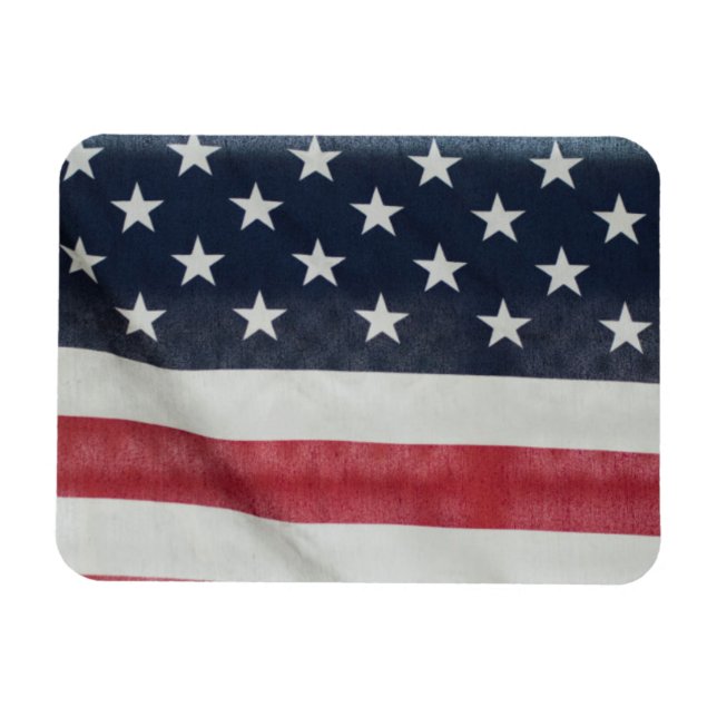 Imán Bandera Estadounidense En La Feria Del Condado De  (Horizontal)