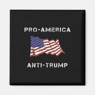 Imán Bandera estadounidense pro-América anti-Trump muje