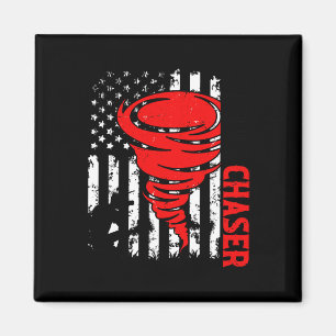 Imán Bandera estadounidense Tornado Tornado Chaser O