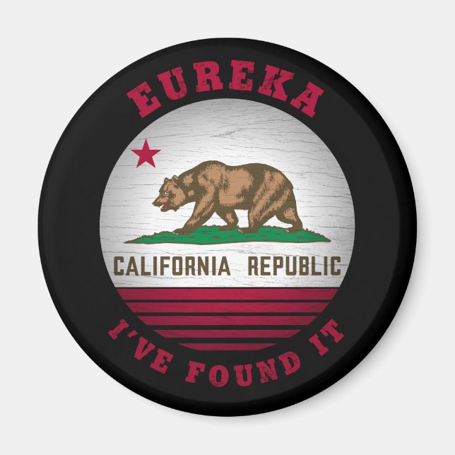 IMÁN BANDERA ESTATAL CALIFORNIA EUREKA (Frente)
