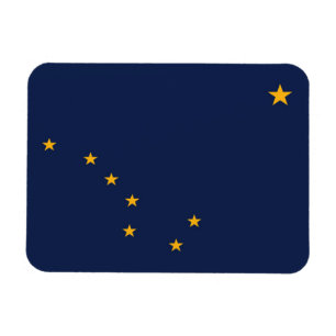 Imán Bandera estatal de Alaska, Estados Unidos