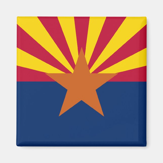 Imán Bandera Estatal de Arizona (Frente)