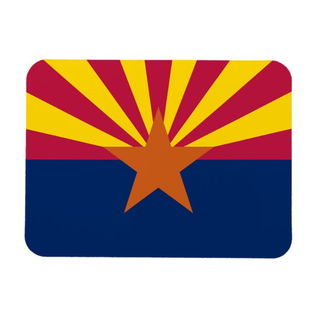 Imán Bandera Estatal de Arizona (Horizontal)