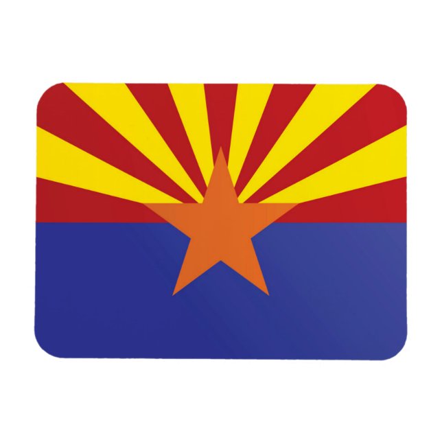 Imán Bandera Estatal de Arizona, Estados Unidos (Horizontal)