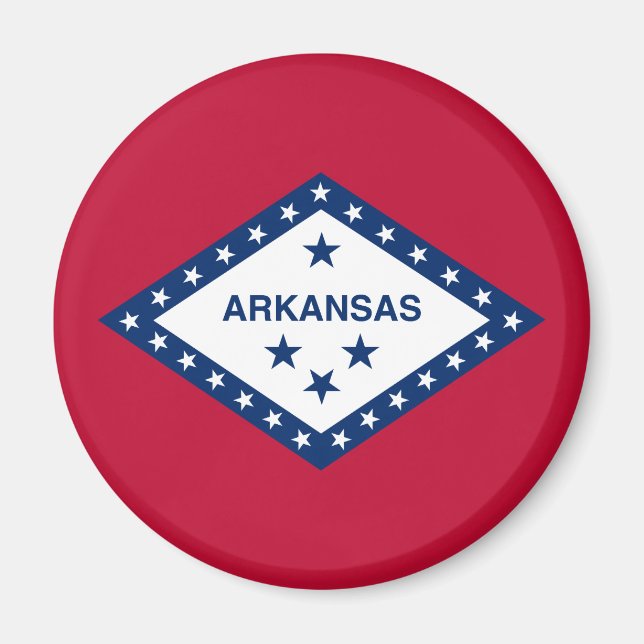 Imán Bandera estatal de Arkansas (Frente)