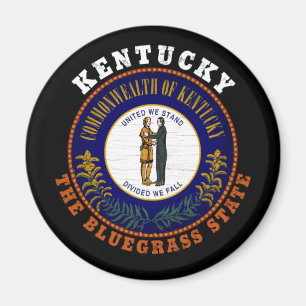 IMÁN BANDERA ESTATAL DE BLUEGRASS DE KENTUCKY