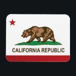 Imán Bandera estatal de California, Estados Unidos<br><div class="desc">Bandera de California</div>