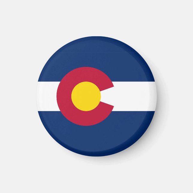Imán Bandera Estatal de Colorado (Frente)