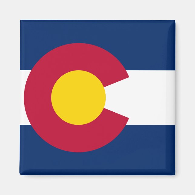 Imán Bandera Estatal de Colorado (Frente)