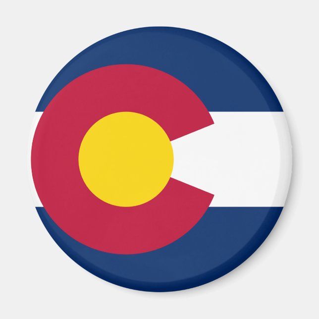 Imán Bandera Estatal de Colorado (Frente)