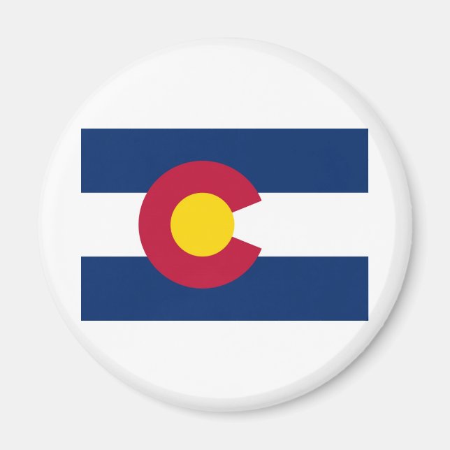 Imán Bandera Estatal de Colorado (Frente)