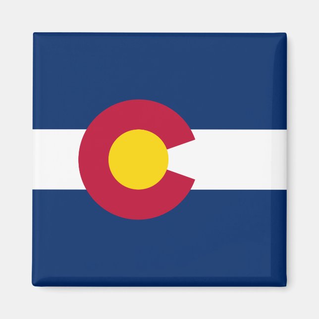 Imán Bandera Estatal de Colorado (Frente)