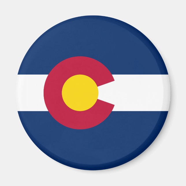 Imán Bandera Estatal de Colorado (Frente)