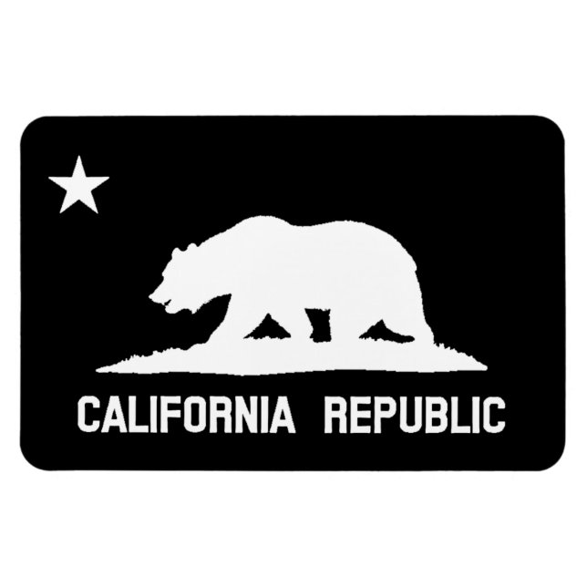 Imán Bandera Estatal de la República de California: imá (Horizontal)