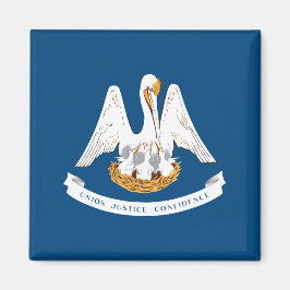 Imán Bandera Estatal de Luisiana