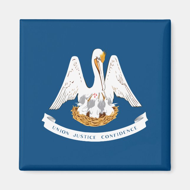 Imán Bandera Estatal de Luisiana (Frente)