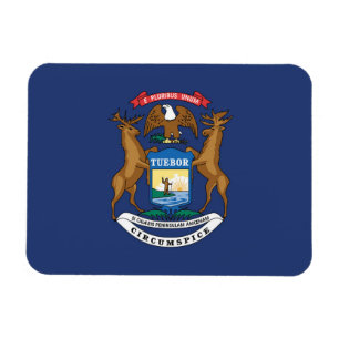 Imán Bandera estatal de Michigan, Estados Unidos