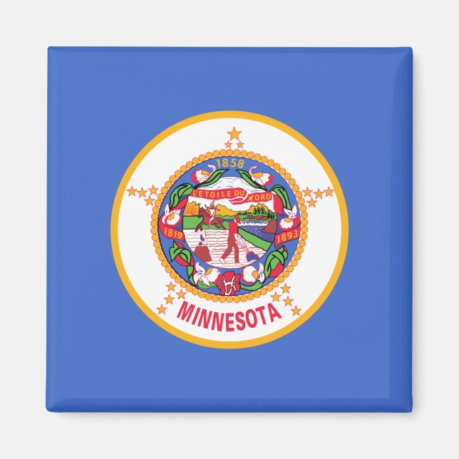 Imán Bandera estatal de Minnesota (Frente)