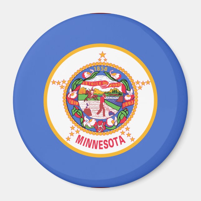 Imán Bandera estatal de Minnesota (Frente)