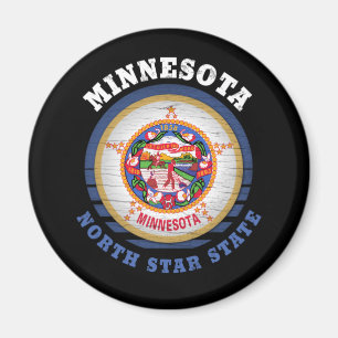 IMÁN BANDERA ESTATAL DE MINNESOTA NORTE STAR