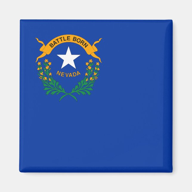 Imán Bandera Estatal de Nevada (Frente)
