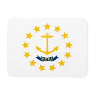 Imán Bandera estatal de Rhode Island, Estados Unidos