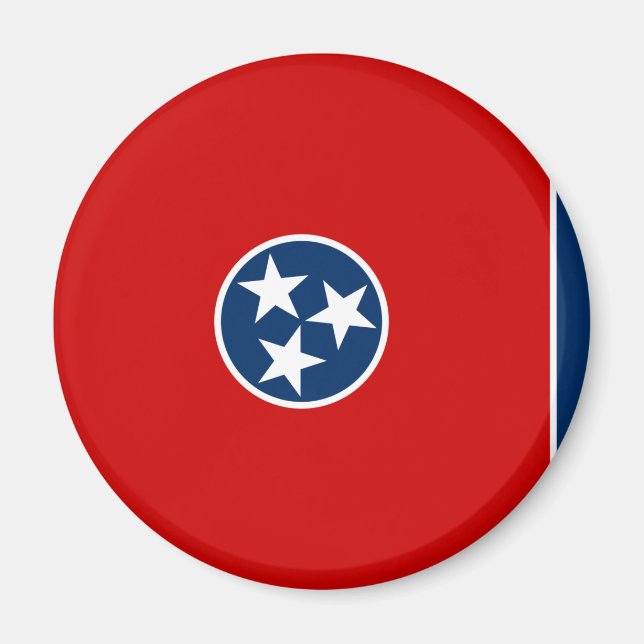 Imán Bandera estatal de Tennessee (Frente)