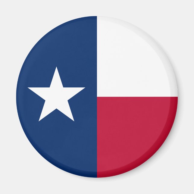 Imán Bandera Estatal de Texas (Frente)