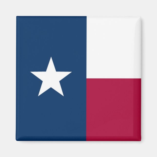 Imán Bandera Estatal de Texas (Frente)