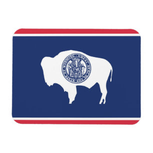 Imán Bandera estatal de Wyoming, Estados Unidos