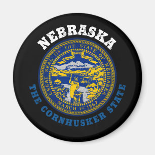 IMÁN BANDERA ESTATAL NEBRASKA CORNHUSKER