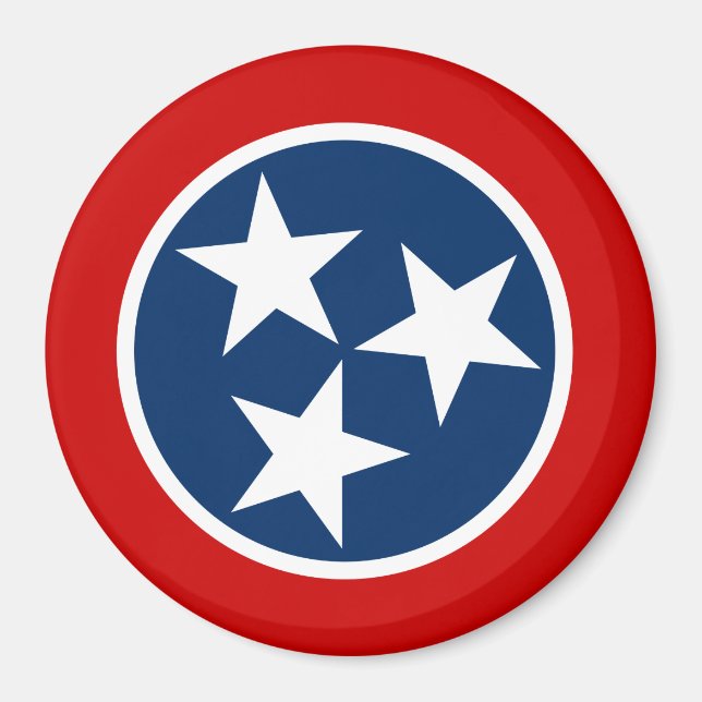 Imán Bandera Estatal Tennessee (Frente)