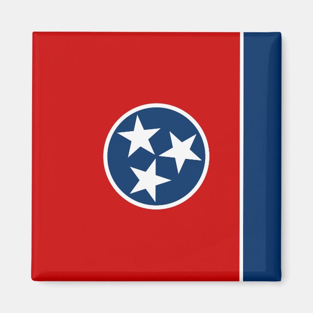 Imán Bandera Estatal Tennessee (Frente)