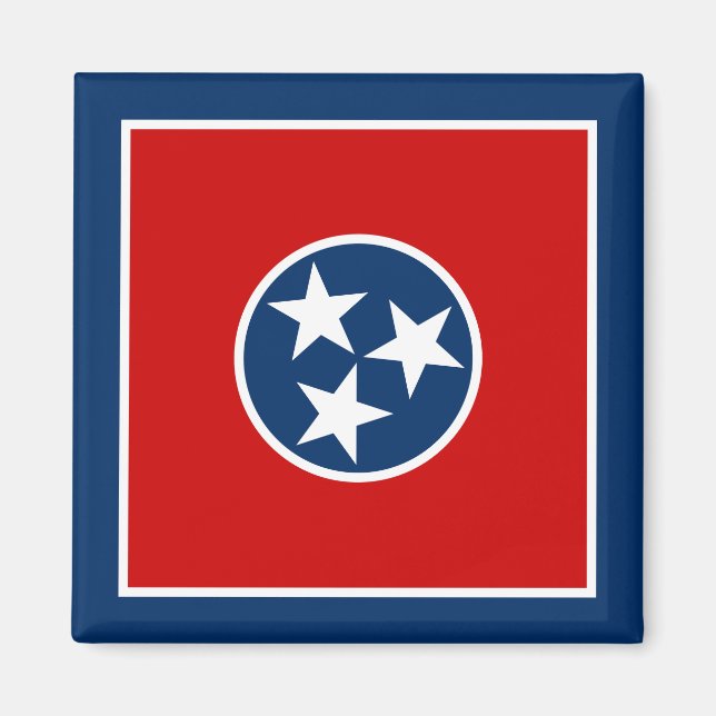 Imán Bandera Estatal Tennessee (Frente)