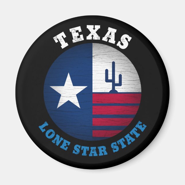 IMÁN BANDERA ESTATAL TEXAS LONE STAR (Frente)