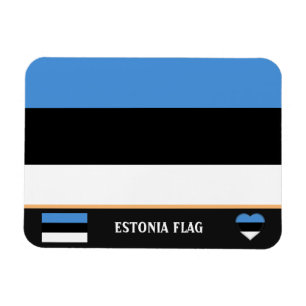 Imán Bandera estonia y viajes, vacaciones y deportes