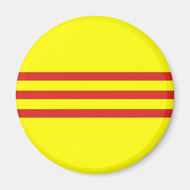 Imán bandera étnica de vietnam del sur (Frente)