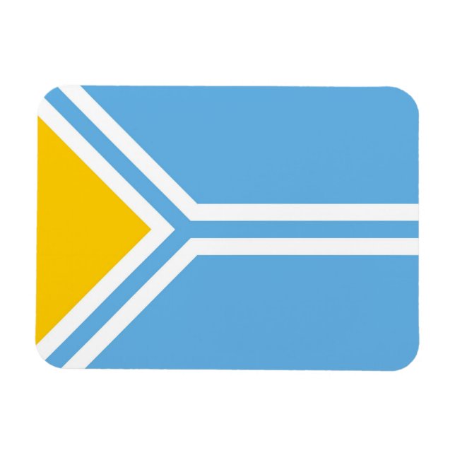 Imán Bandera étnica tuviniana siberia (Horizontal)
