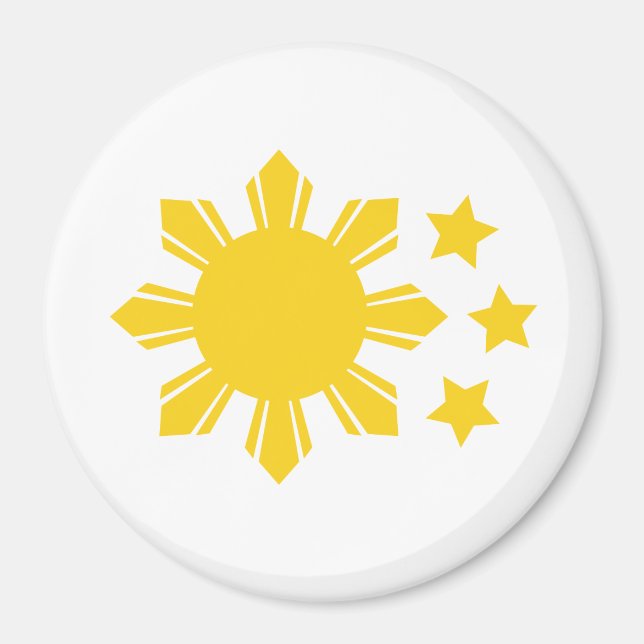 Imán Bandera filipina - ¡Orgulloso de ser Pinoy! (Frente)