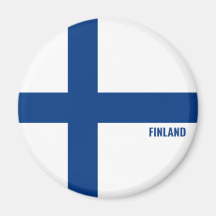 Imán Bandera finlandesa encantadora patriótica