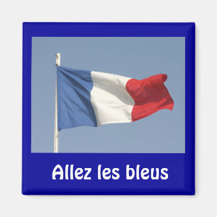 Imán Bandera francesa, bleus de los les de Allez