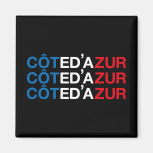 Imán Bandera francesa COTE D'AZUR