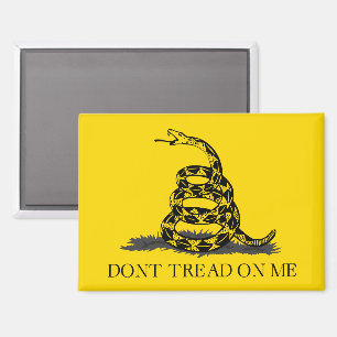 Imán Bandera Gadsden Amarilla Clásica No Pises en Mí