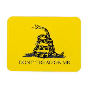 Imán Bandera Gadsden Amarilla Clásica No Pises en Mí