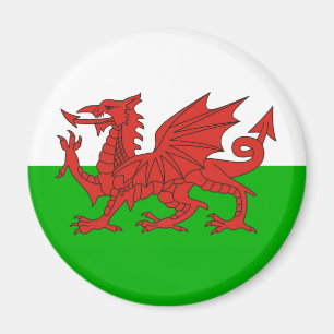 Imán bandera galés británicos del dragón del país d