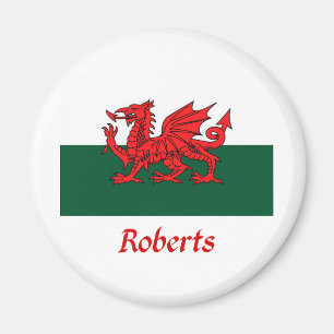 Imán Bandera galesa de Roberts