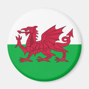 Imán Bandera galesa (Gales) (Dragón galés)