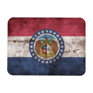 Imán Bandera gastada de Missouri;