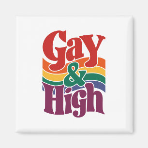 Imán Bandera Gay y Alta Retro Orgullo LGBTQ