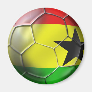 Imán Bandera ghanesa del balón de fútbol de Ghana par